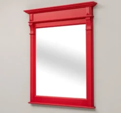 Casa Padrino Spiegel im Landhausstil Leuchtrot, 93 x 10 x 111 cm