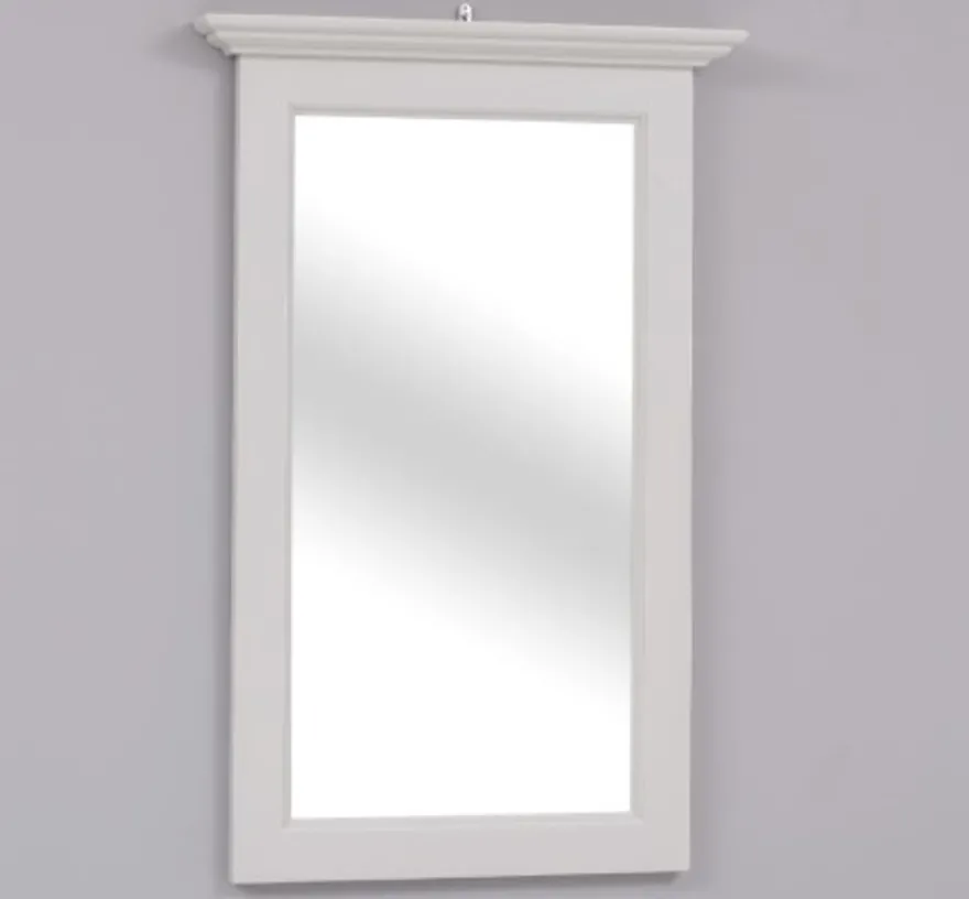 Casa Padrino Spiegel im Landhausstil Nebelblau, 65 x 8 x 100 cm
