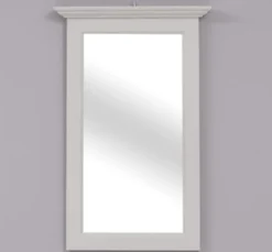 Casa Padrino Spiegel im Landhausstil Nebelblau, 65 x 8 x 100 cm