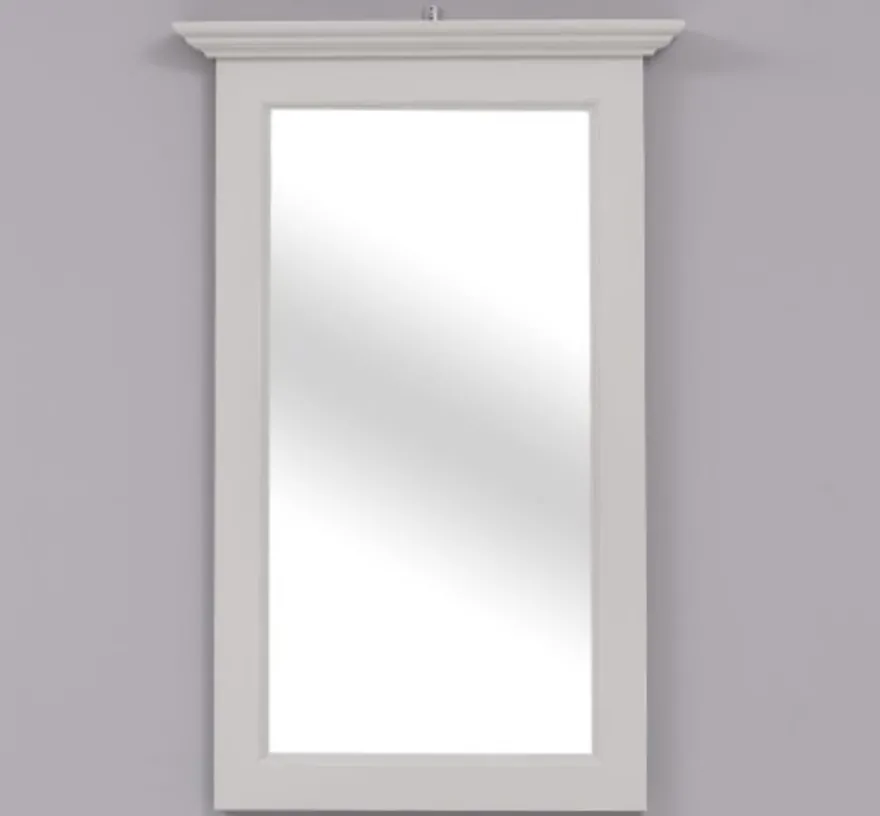 Casa Padrino Spiegel im Landhausstil Nebelblau, 65 x 8 x 100 cm