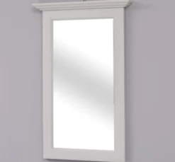 Casa Padrino Spiegel im Landhausstil Nebelblau, 65 x 8 x 100 cm