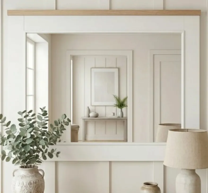 Casa Padrino Spiegel im Landhausstil, 100 x 3 x 70 cm