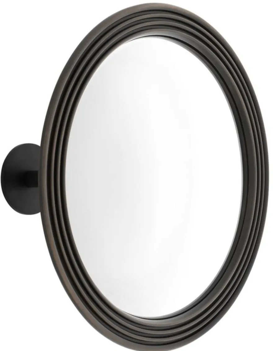 Casa Padrino Spiegel / Konvexspiegel Bronze Ø 35 cm - Luxus Kollektion