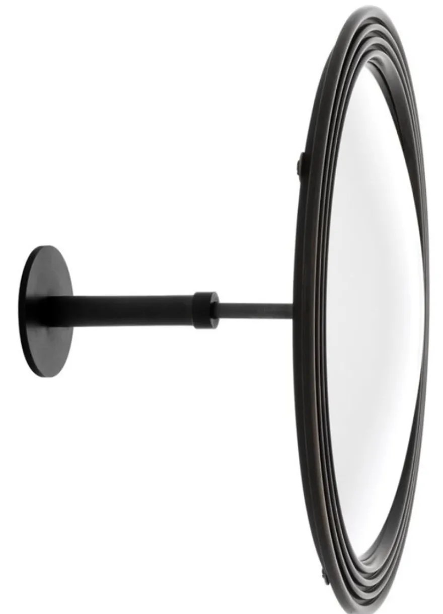 Casa Padrino Spiegel / Konvexspiegel Bronze Ø 35 cm - Luxus Kollektion