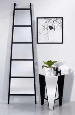 Casa Padrino Standspiegel im Leiter Design 52 x H. 185 cm - Luxus Deko Spiegel