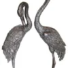 Casa Padrino Störche Bronzefiguren Antik Bronze - Luxus Deko Figuren Set
