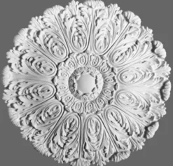 Casa Padrino Stuck Rosette 75 x 75 cm Deckenstuck Deckenrosette Wandrosette in Weiß