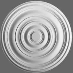 Casa Padrino Stuck Rosette 74.5 x 74.5 cm Deckenstuck Deckenrosette Stuckrosette Wandrosette Barock Jugendstil