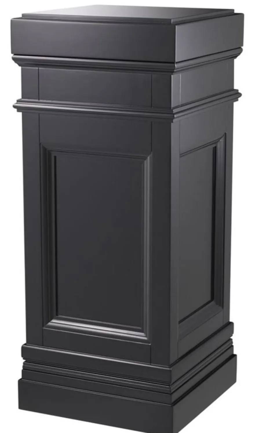 Casa Padrino Säule Schwarz 44 x 44 x H. 103 cm - Luxus Beistelltisch