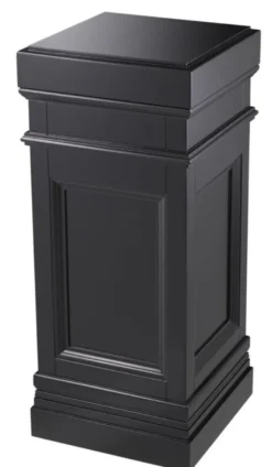 Casa Padrino Säule Schwarz 44 x 44 x H. 103 cm - Luxus Beistelltisch