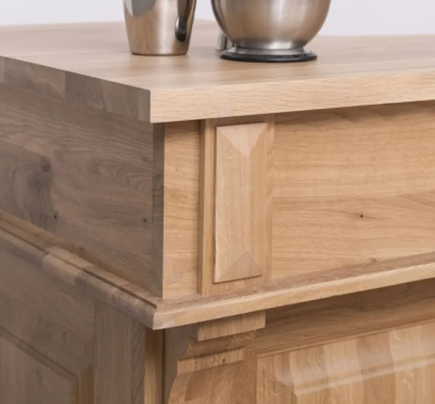 Casa Padrino Theke im Landhausstil, 160 x 65 x 107 cm