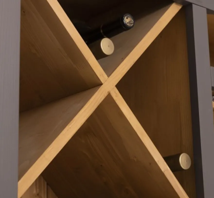 Casa Padrino Theke im Landhausstil, 180 x 41 x 210 cm
