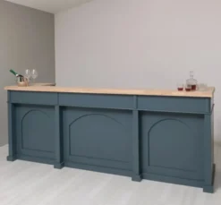 Casa Padrino Theke im Landhausstil, 300 x 80 x 115 cm