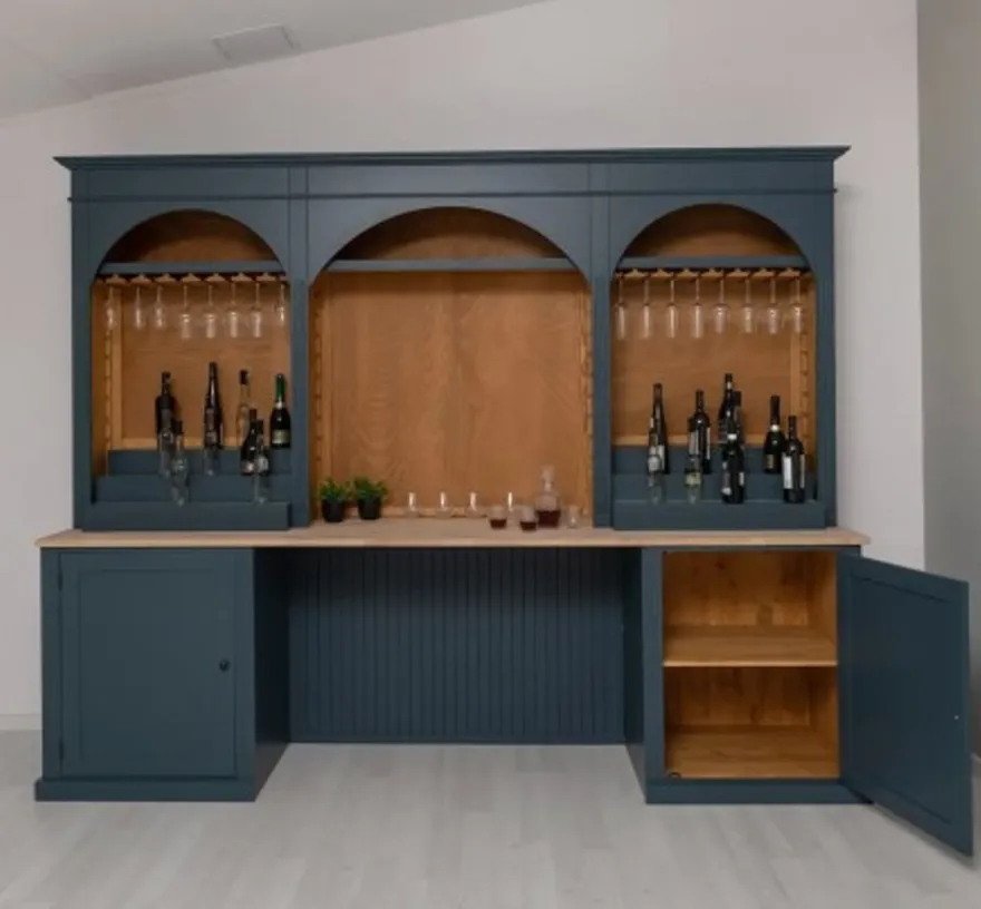 Casa Padrino Theke im Landhausstil, 300 x 65 x 240 cm