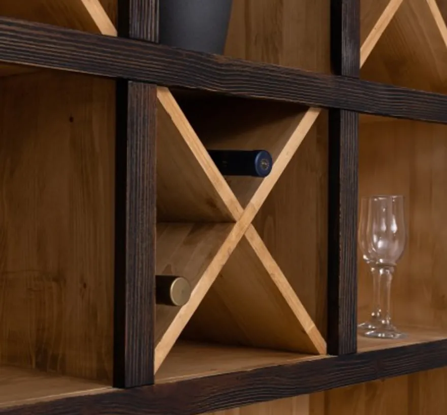 Casa Padrino Theke im Landhausstil, 120 x 41 x 210 cm