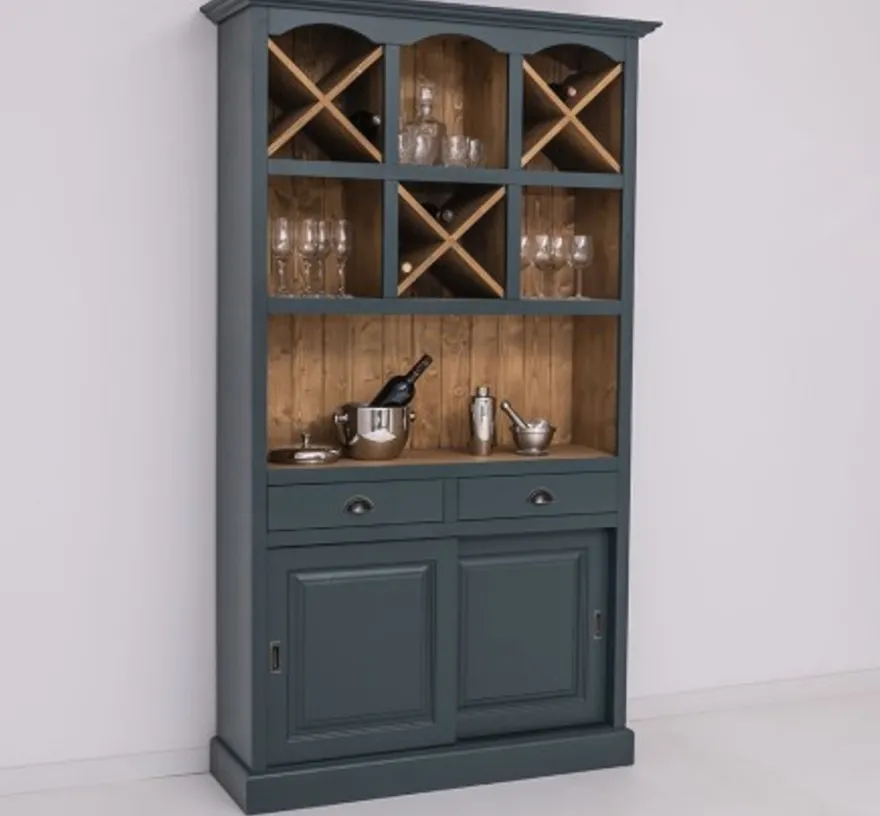 Casa Padrino Theke im Landhausstil, 120 x 41 x 210 cm