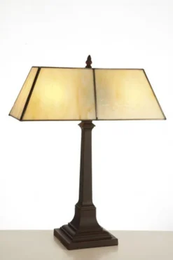Casa Padrino Tiffany Hockerleuchte Tischleuchte im Jugendstil, Bunt, Höhe 50 cm, Breite 40 cm