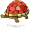 Casa Padrino Tiffany Tischleuchte Schildkröte Rot Ø 21cm - Tiffany Deko Lampen