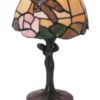 Casa Padrino Tiffany Tischleuchte Ø 15 x H. 33 cm - Tiffany Schreibtischleuchte