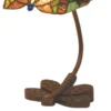 Casa Padrino Tiffany Tischleuchte Ø 19 x H. 25 cm - Tiffany Schreibtischleuchte