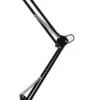 Casa Padrino Tischleuchte Schwarz 20 x H 68 cm - Elegante Metall-Leuchte für Schreibtisch und Wohnraum