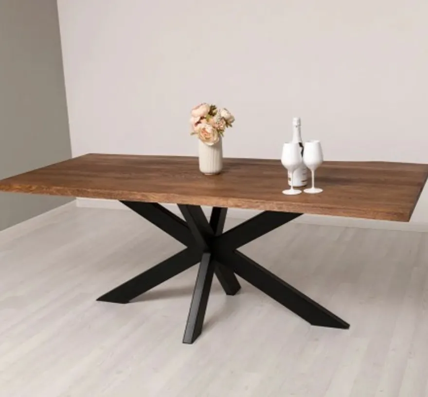 Casa Padrino Tischplatte im Landhausstil Tabak, 210 x 100 x 4 cm