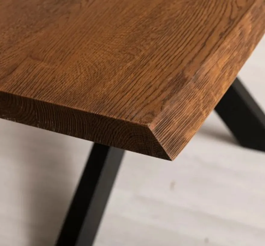 Casa Padrino Tischplatte im Landhausstil Tabak, 210 x 100 x 4 cm