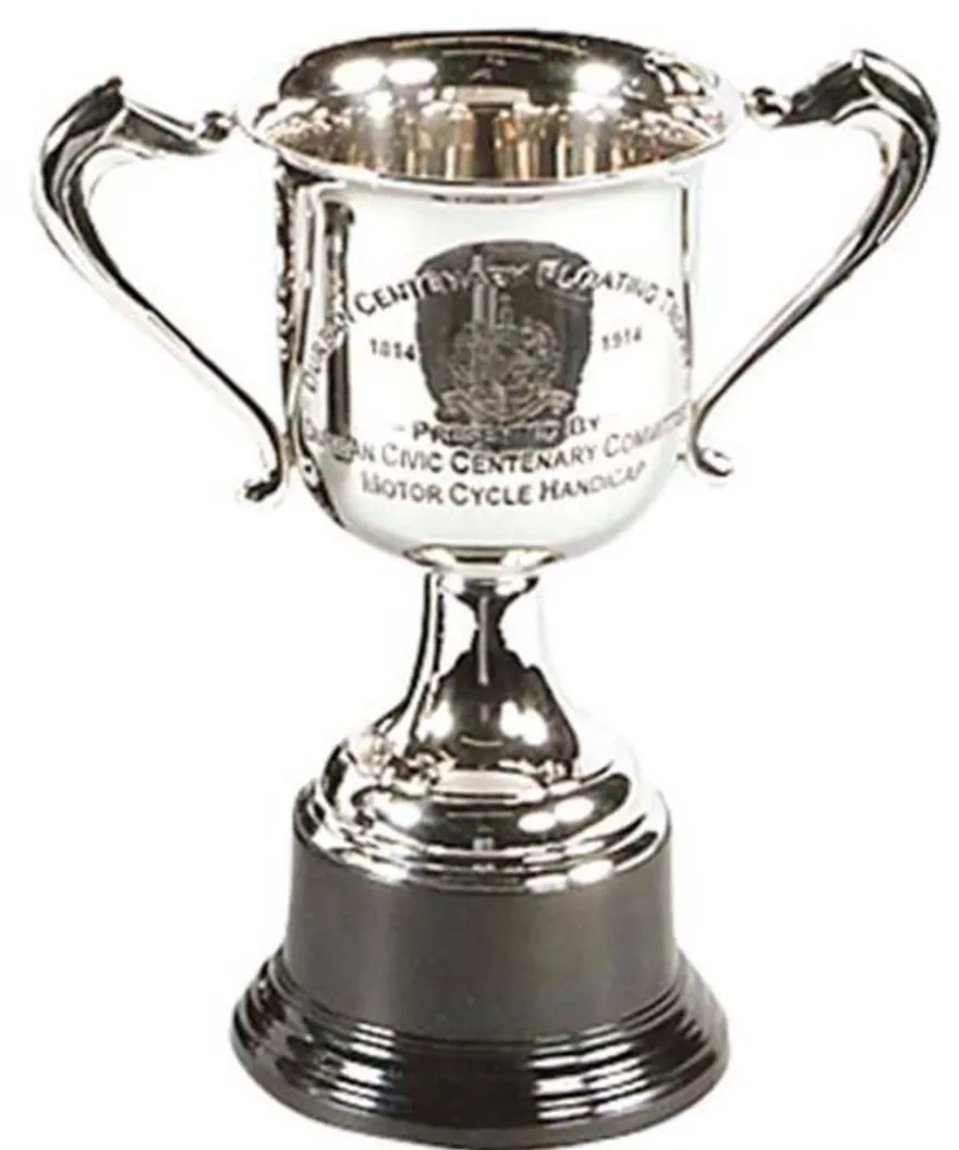 Casa Padrino Trophäe Silber 33 x 20 x H. 25 cm - Luxus Dekoration