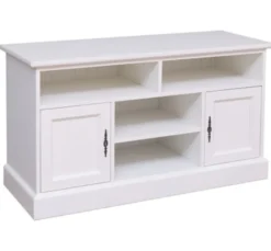 Casa Padrino TV Schrank im Landhausstil mit 2 Türen, 129 x 50 x 70 cm