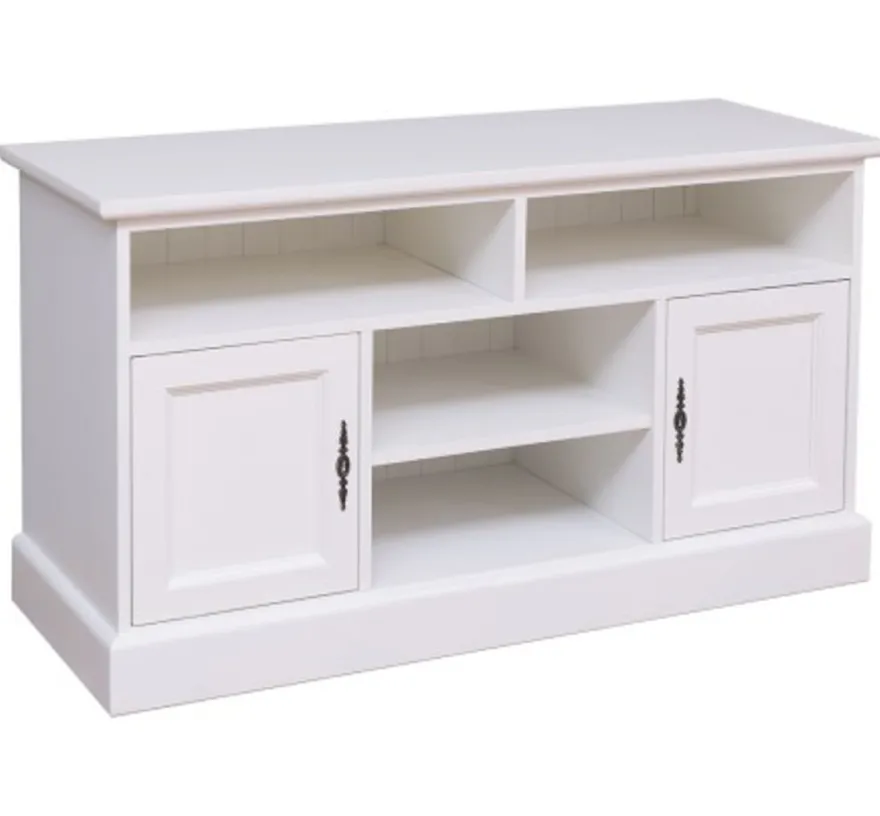 Casa Padrino TV Schrank im Landhausstil mit 2 Türen, 129 x 50 x 70 cm
