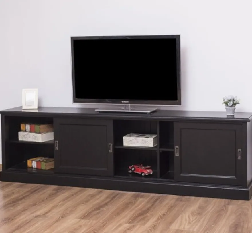 Casa Padrino TV Schrank im Landhausstil mit 4 Schiebetüren, 246 x 46 x 70 cm