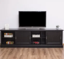 Casa Padrino TV Schrank im Landhausstil mit 4 Schiebetüren, 246 x 46 x 70 cm
