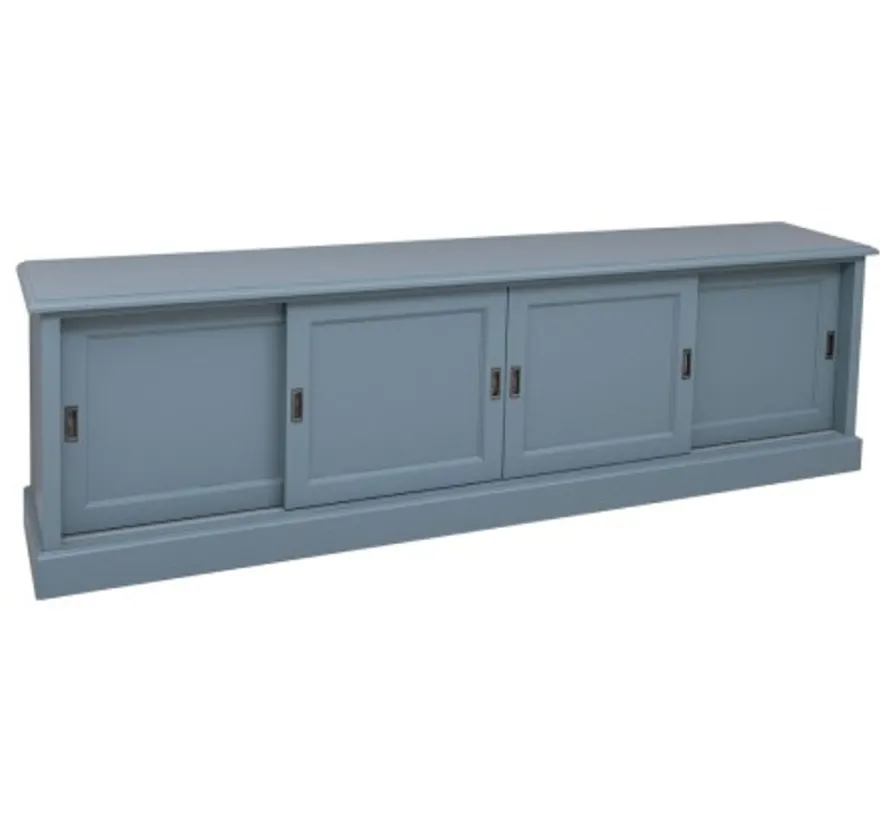 Casa Padrino TV Schrank im Landhausstil mit 4 Schiebetüren, 246 x 46 x 70 cm