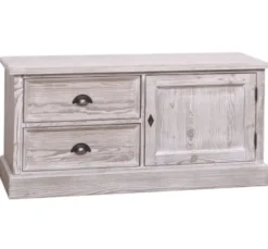 Casa Padrino TV Schrank im Landhausstil mit 1 Tür und 2 Schubladen, 120 x 40 x 57 cm