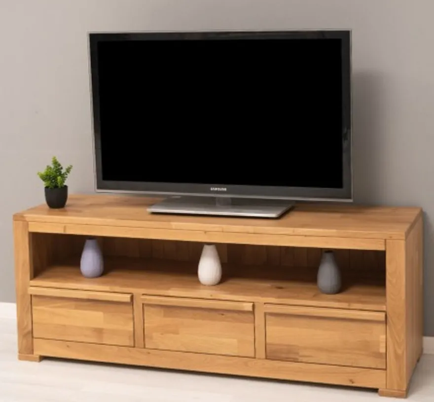 Casa Padrino TV Schrank im Landhausstil mit 3 Schubladen, 160 x 46 x 60 cm