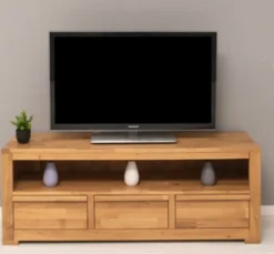 Casa Padrino TV Schrank im Landhausstil mit 3 Schubladen, 160 x 46 x 60 cm