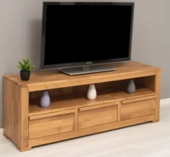 Casa Padrino TV Schrank im Landhausstil mit 3 Schubladen, 160 x 46 x 60 cm