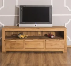 Casa Padrino TV Schrank im Landhausstil mit 3 Schubladen, 160 x 46 x 60 cm