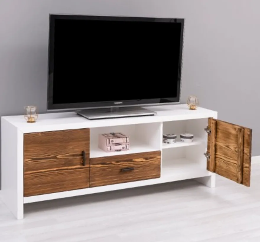 Casa Padrino TV Schrank im Landhausstil mit 2 Türen und 1 Schublade, 160 x 40 x 60 cm