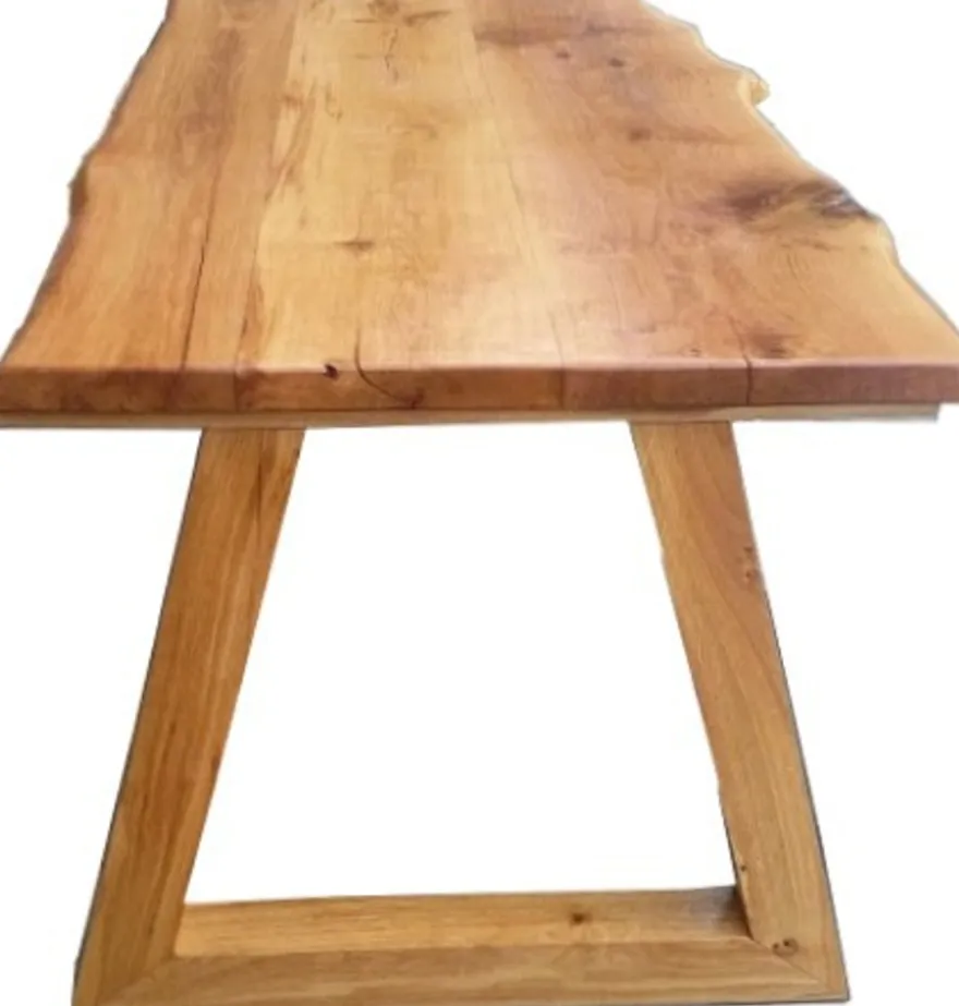 Casa Padrino Vintage Esstisch Eiche Massiv 200 x 100 cm Mod TR5 - Rustikaler Landhaus Tisch aus massivem Eichenholz