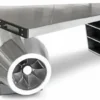 Casa Padrino Vintage Flieger Schreibtisch Silber 230 x 120 x H. 80 cm - Aluminium Flugzeug Design Bürotisch - Aluminium Flugzeug Büro Möbel