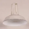 Casa Padrino Vintage Industrie Hängeleuchte im Antik Stil Creme Metall Durchmesser 34 cm - Industrial Lampe für Wohnzimmer & Gastronomie