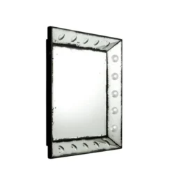 Casa Padrino Vintage Wandspiegel Antik Stil Glas 40 x 40 cm - Quadratischer Spiegel in Antik-Optik