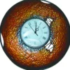 Casa Padrino Vintage Wanduhr Metall - Prunkvolle Wanduhr in Kupfer - Durchmesser 48 cm
