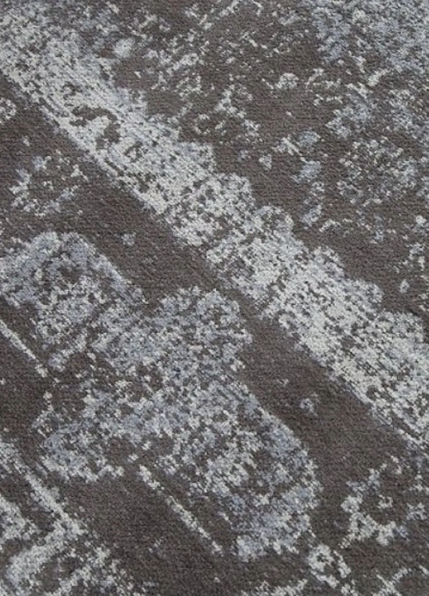 Casa Padrino Vintage Wohnzimmer Teppich Hellgrau 160 x 240 cm - Rechteckiger Baumwoll Teppich - Wohnzimmer Deko Accessoires