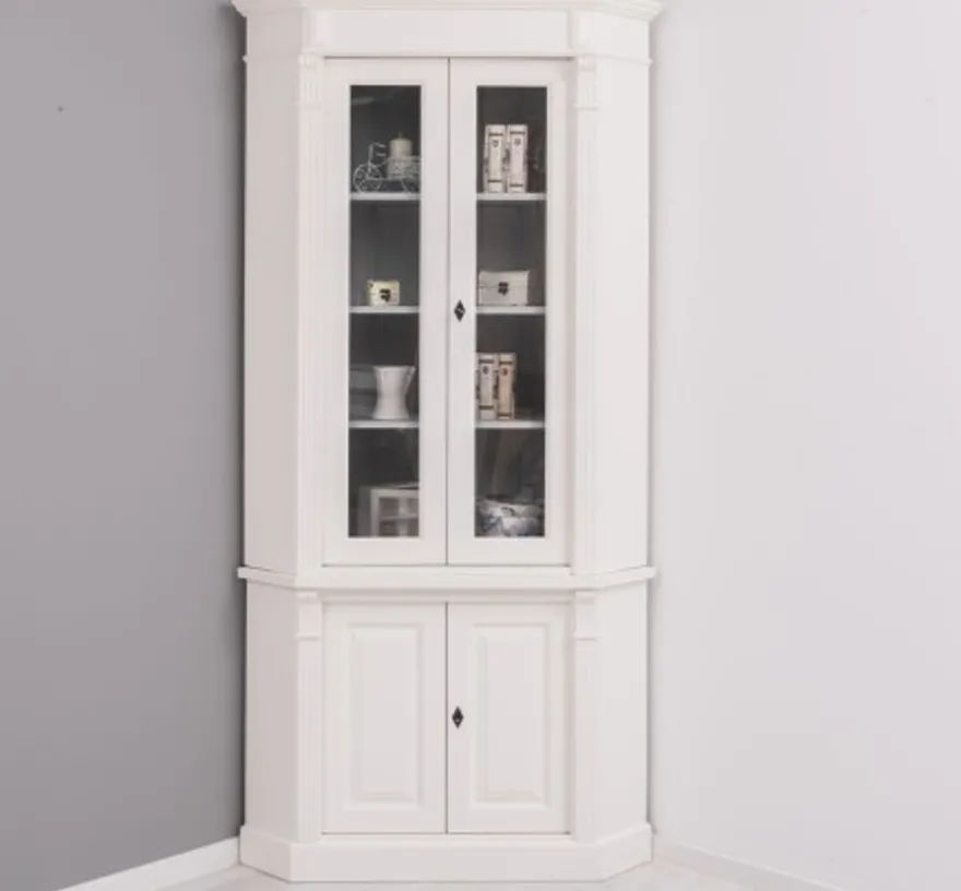 Casa Padrino Vitrine im Landhausstil, 114 x 52 x 228 cm