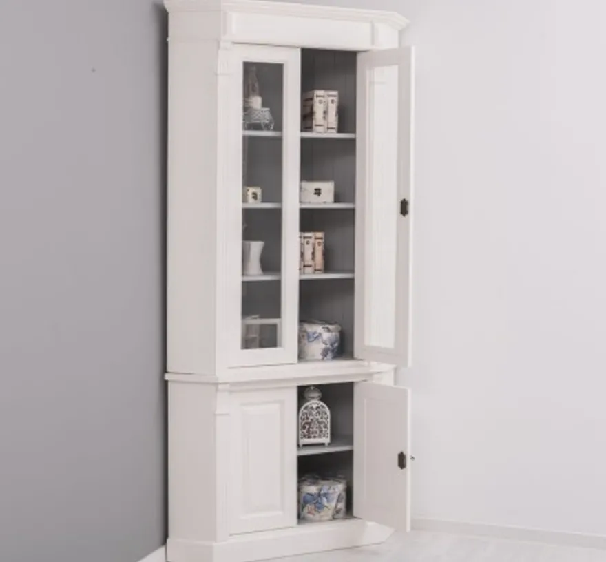 Casa Padrino Vitrine im Landhausstil, 114 x 52 x 228 cm