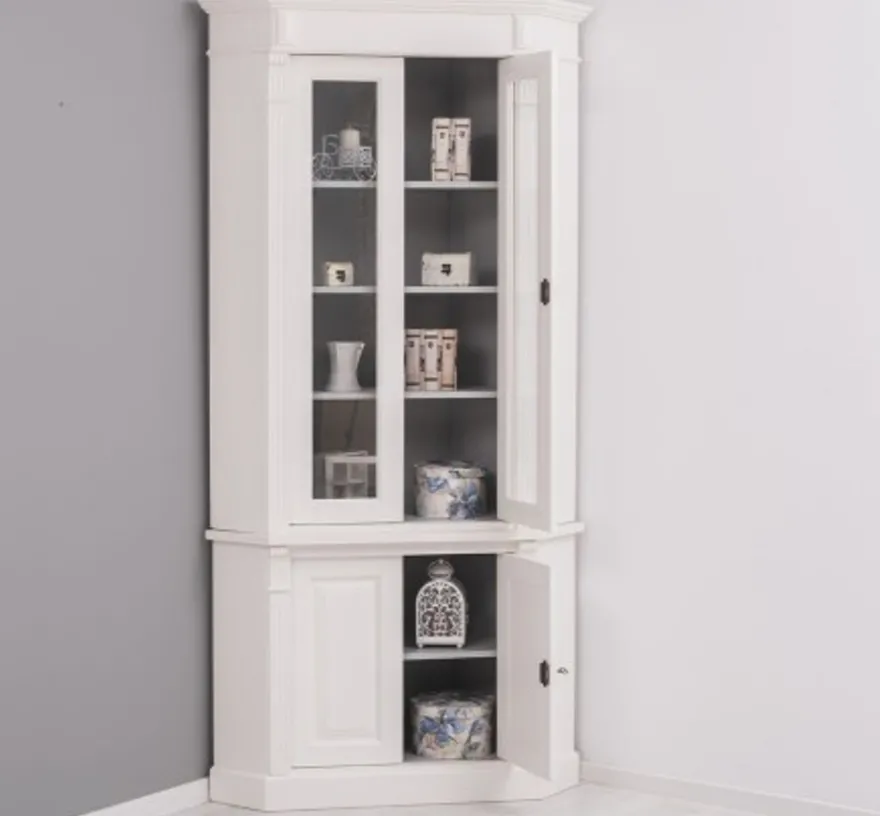 Casa Padrino Vitrine im Landhausstil, 114 x 52 x 228 cm