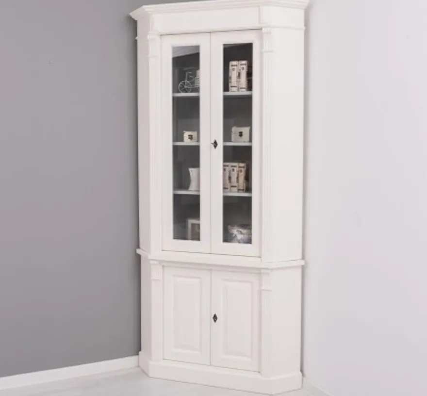 Casa Padrino Vitrine im Landhausstil, 114 x 52 x 228 cm