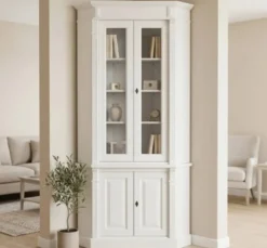 Casa Padrino Vitrine im Landhausstil, 114 x 52 x 228 cm